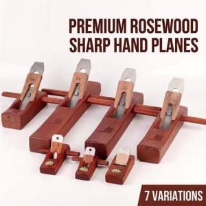 Woodworking Hand Planer Solid Carpenter Hand Planer with Sharp Steel Blade Woodworking Trimming Planing Tool Available in 7 Sizes.