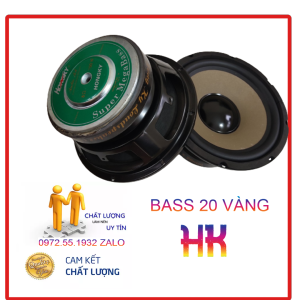 Củ loa bass 20 hồng kỳ màng vàng cao cấp tiếng trong và ấm - giá 1 chiếc