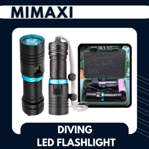 Diving Flashlight 100M Underwater Waterproof Scuba Rechargeable LED Ultra-bright Torch Light 5000lm
