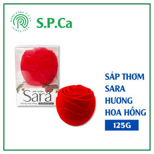 Sáp thơm Sara Hương Hoa Hồng 125g khử mùi lưu hương lâu từ 12 đến 15 ngày - SPCa000072