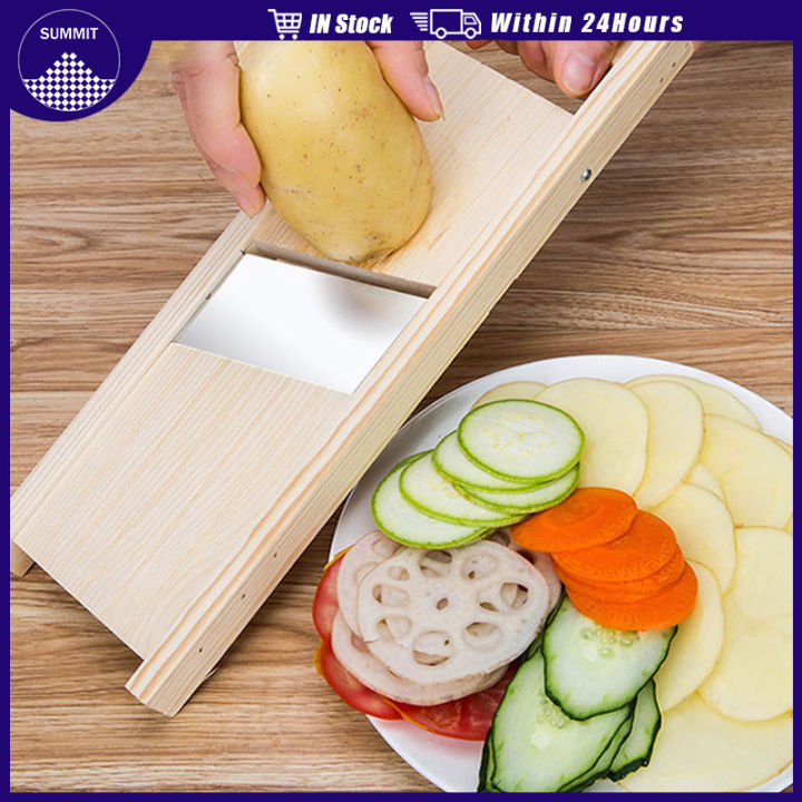 Potato Chips Slicer Wood Grater Cassava Banana Vegetable Chopper ...