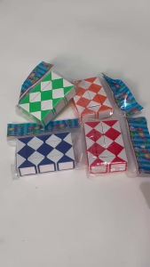 Pelbagai Penguasa  24 Duan Mini Ular  Dua Warna Kubus Betuk Segi Empat Kecil Mainan Mencerdaskan Otak Kanak-Kanak