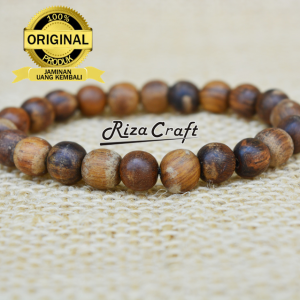 Gelang Kayu Gaharu Buaya Wangi 8mm Kalimantan
