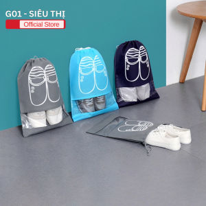 Túi đựng giày dép có dây rút gọn gàng sạch sẽ tránh bụi bẩn dễ mang theo tiện lợi khi di chuyển