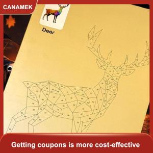 【CANAMEK 】 1 Set Animal Cognitive Training Enlightenment Toy Decals 3D Geometric Collages Childrens Puzzle Enhance Focus Handmade Stickers