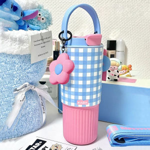 Tumbler Hot and Cold with Straw and Handle 316 Stainless Steel Water Bottle for Coffee Office Kids