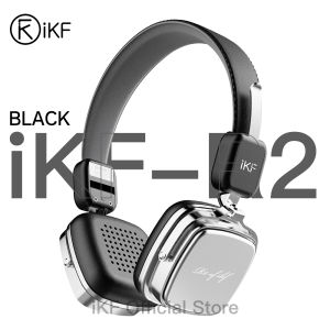 iKF R2 không dây trên tai nghe đeo tai hình tai nghe có dây Retro âm trầm thuần Thời gian chơi 60h Bluetooth v5.4 nhẹ và thoải mái kết nối ứng dụng kết nối đa điểm để IOS Android