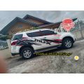 STRIE LIST MOBIL ISUZU MUX STICKER STIKER BODY SAMPING ISUZU MUX FULL BODY. 