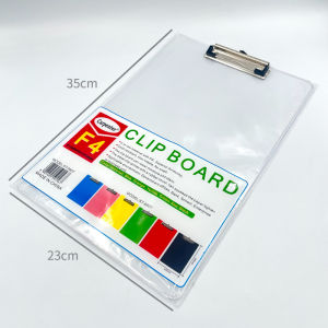 Clipboard Long Transparent Writing Pad Plastic Folder Hardboard Waterproof Writing Boards With Scale 23x35cm