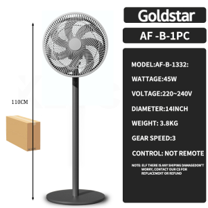 Goldstar Electric fan Stand fan Stylish high-aesthetic Floor fan Cool & Gentle breeze Quiet home cooling fan Fresh Air circulator for Indoor Use