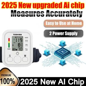 Virginex Ai Chip Digital High Blood Pressure Monitor USB Charger High BP big cuf wrist Automatic Complete Set - Original Upper Arm High Blood Pressure Check Machine Sphygmomanometer Toshiba 血压测量器血压计（3 Years Warranty)