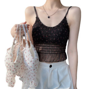 Tank Top Bra Wanita TankTop Bra Busa Wanita Import Motif Bunga TTB-2378