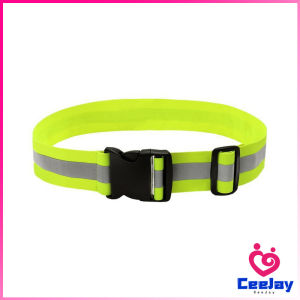 CeeJay เข็มขัดสะท้อนแสง ปรับได้ มองเห็นได้ในที่มืด สําหรับขี่จักรยาน วิ่ง Reflective Belt