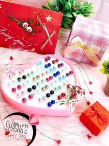 bông tai B0034 hạt xink xắn đủ màu