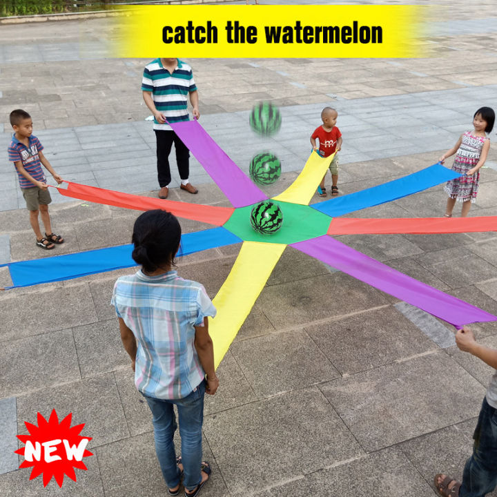 Watermelon Rackets Toy Roll Watermelon Ball Children's game umbrella Kid Outdoor Activity ...