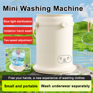Portable Underwear Washer Mini Washer Split Wash Wash Blue Portable Small Outdoor Underwear Washer