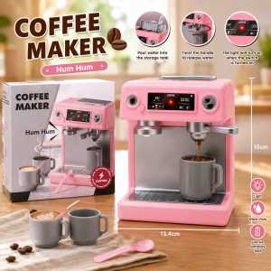 SSP Kids Prented Play Coffe Maker toys set with cups and spoon playset roleplay toys