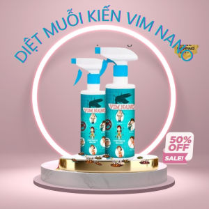 Chai Xịt Đuổi Muỗi Côn Trùng Vim Nano 500ml Mùi Hương Dễ Chịu Xuất Xứ Thảo Mộc - Xua Đuổi Muỗi Gián Côn Trùng