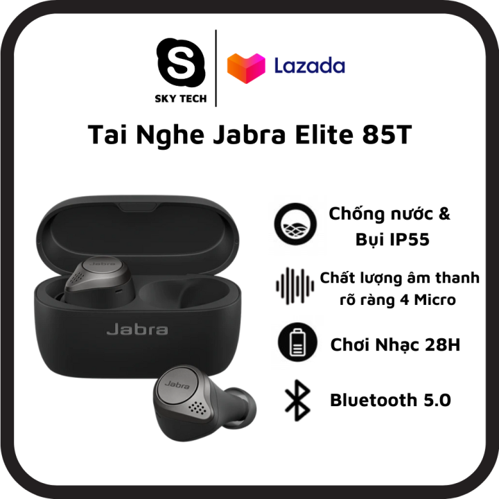 Tai Nghe Không Dây Bluetooth True Wireless Jabra Elite 85T - Âm Bass ...