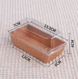 [BUNDLE] 50 PCS Kraft/White Paper Square and Rectangular Cake Box / Sandwich Box with Clear Lid/Tart/Kuih Muih/Cake-COZII