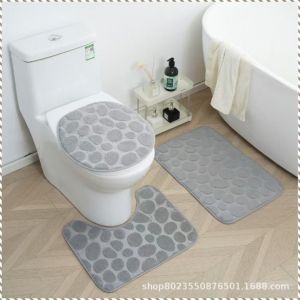 Floor Mat Soft and Comfortable Toilet Seat Durable Quickly Absorbs Moisture Consumers Dryness