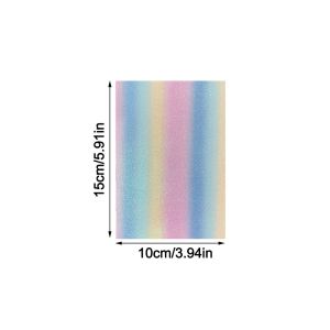 JUSTODO Rainbow Glitter DIY Fabric Ironing Cloth DIY Handmade Non Stick Bean Paste Fabric Heat-resistant Baking Cloth Handmade Beads Toy