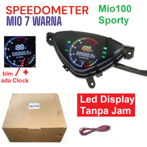 Speedometer Mio Sporty Smile Full Digital 7 Warna Penuh Mio Sporty Mio Smile Kilometer Odometer Ampere Bansin Digital LED LCD