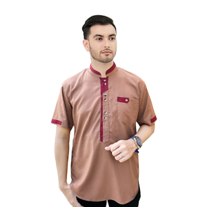 Baju Muslim Koko kurta pakistan arab pria dewasa baju lebaran couple bahan toyobo remaja putih lengan pendek pria muslim shanghai cowok cowo busana muslim kurta premium exclusive