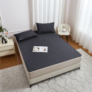 Non Slip Waterproof Mattress Protector Queen King Size Soft Bed Mat Solid Color Single Double Mattress Pad with Elastic Straps2026