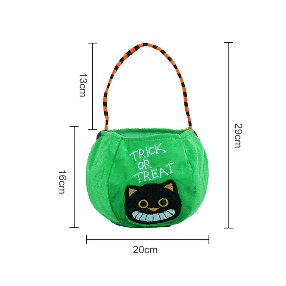 Fuzzy Pumpkin Treat Bag