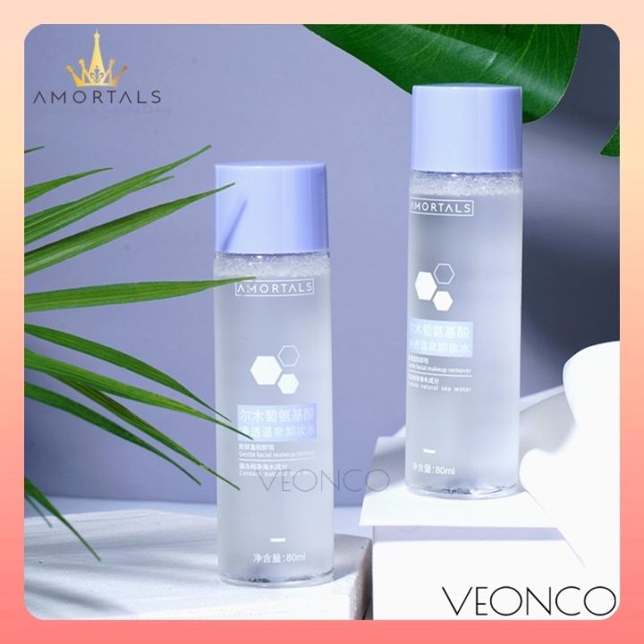 AMORTALS penanggal solek 尔木萄氨基酸净透温泉卸妆水 AMORTALS Gentle Facial Makeup ...