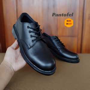 Sepatu Pdh Pria Pantofel Formal Dinas Kerja Harian Hitam Dop 4 Inci