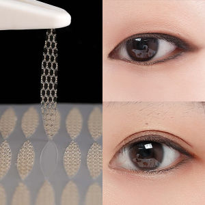 240pcs 120 Pairs Single-Sided Lace Mesh Olive Breathable Double Eyelid Stickers Flesh-Colored Invisible No Trace Waterproof Long-Lasting Super Sticky Self-Adhesive with Water Double Eye Tape Tools
