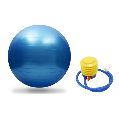 [FREE Pump] Yoga Ball PVC Thickened Fitness Explosion-Proof Ball Three Sizes Unisex Slimming Ball With Air Pump Home Gym Sport Tool