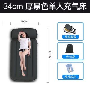 Inflatable Mattress Double Household Single Car Air Cushion Bed Folding Floor-Laying Camping Travel Tent Single Lunch Break