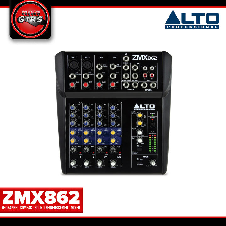 Alto Professional ZMX862 Zephyr Series 6-Channel Compact Sound