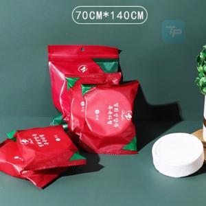 Combo 10 Khăn tắm nén vỏ đỏ 70x120cm