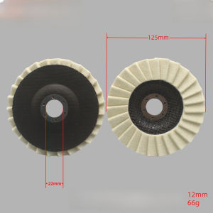 Wool Felt Polishing Wheel Black Mesh Polishing Disc Angle Grinder Flat Surface High Efficiency Durable Metal Wood Automotive Polishing Tool