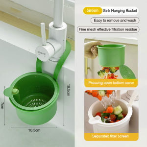 Sink Hanging Strainer Basket Detachable Faucet Hanging Sink Drain Basket Creative Openable Bottom Cover Kitchen Garbage Filter