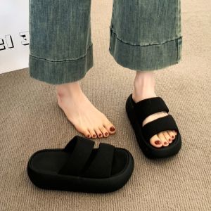 [Free Shipping] Hong Kong-Style Thick-Soled Sandals For Women 2026 New Collection Perfect For Pairing With Dresses Versatile And Fashionable With A High-End Look Ideal For The Beach
