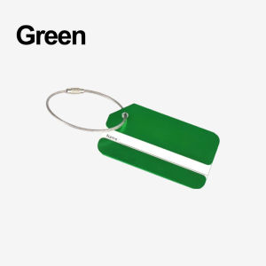 2pcs Luggage Tags Business Card Holder Aluminum Metal Travel ID Bag Tag Travel Luggage Baggage Identifier Waterproof Name Address Label Travel Accessories