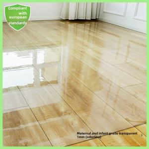 แผ่นปูพื้นโปร่งใส PVC แผ่นประตู พลาสติก พรมป้องกันพื้นไม้ แผ่นฟิล์ม ประตูทางเข้า ห้องนั่งเล่น บ้าน แผ่นกันลื่นกันน้ำ
