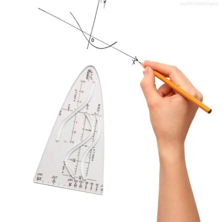 Math Parabolic Stencil Cosine Ruler for Teacher, Student Parabola Ruler ...