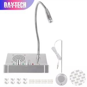 DAVTECH Dual-Way Intercom System - Noise Reduction High-Quality Sound Sleek Aluminum Design Easy DIY Installation - Perfect for Banks & Hospitals