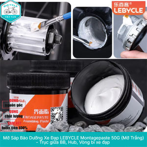 Mỡ Sáp Bảo Dưỡng Trục Giữa BB Hub Vòng Bi Xe Đạp LEBYCLE Montagepaste – Chống Ma Sát & Rỉ Sét