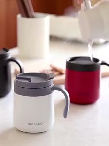 500/350ML Double layer Stainless steel Coffee Mug Vacuum Insulated Cups Thermos cup with Lid