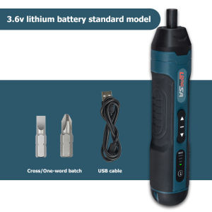 3.6V Cordless Electric Screwdriver Rechargeable 1300mah Lithium Battery Mini Drill Power Tools Set Household Maintenance Repair