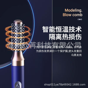 AE 5-in-1 Curling Iron Hot Air Comb Hair Dryer Comb Curling Device Straightening Comb Hair Dryer with Automatic Hair Suction