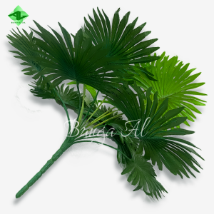tanaman palem kipas tanaman hias D14x28 dekorasi rumah daun plastik artificial