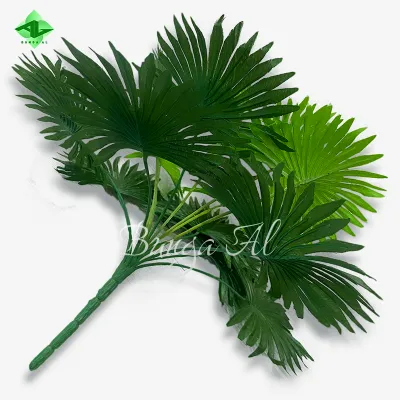 tanaman palem kipas tanaman hias D14x28 dekorasi rumah daun plastik artificial